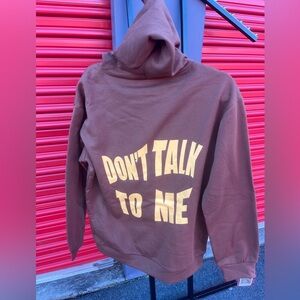 Brown graphic hoodie